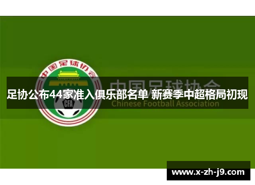足协公布44家准入俱乐部名单 新赛季中超格局初现